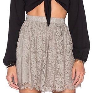 NWOT Show Me Your Mumu Lace Skirt